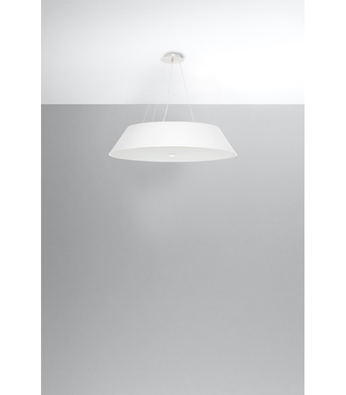 Cylindrical Pendant Light White 70cm E27-2
