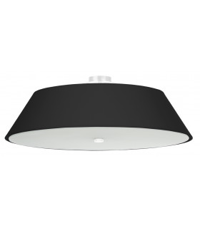 Cylindrical Flush Light Black 70cm E27-1