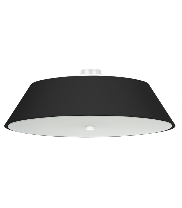 Cylindrical Flush Light Black 70cm E27-1