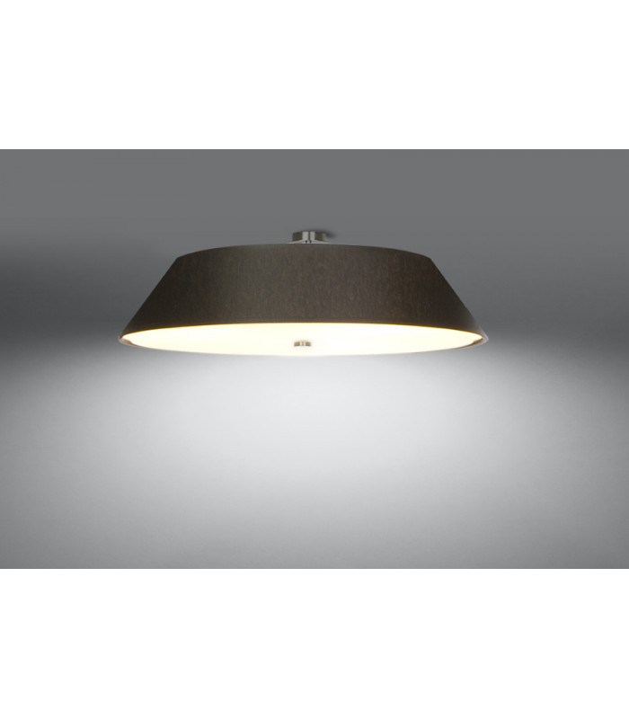 Cylindrical Flush Light Black 70cm E27-3