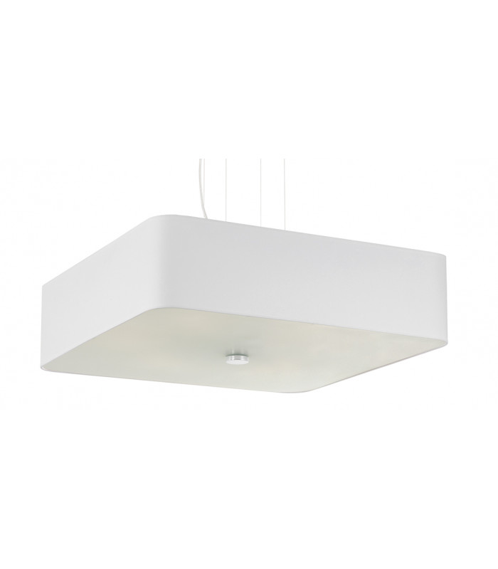 Square Pendant Light White 55cm E27-1