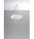 Square Pendant Light White 55cm E27-2