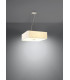Square Pendant Light White 55cm E27-3