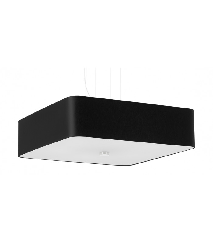 Square Pendant Light Black 55cm E27-1