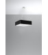 Square Pendant Light Black 55cm E27-2