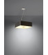 Square Pendant Light Black 55cm E27-3