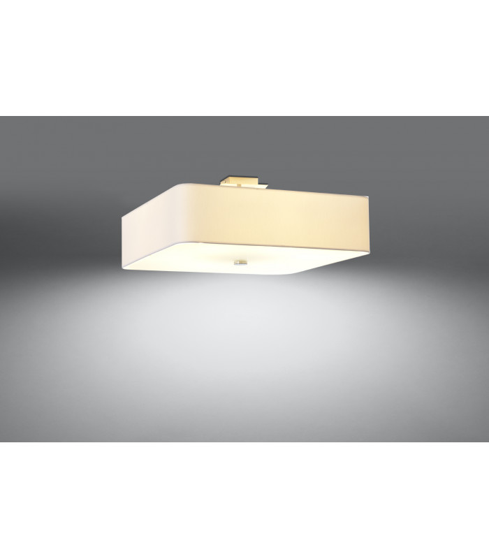Square Flush Light White 55cm E27-3