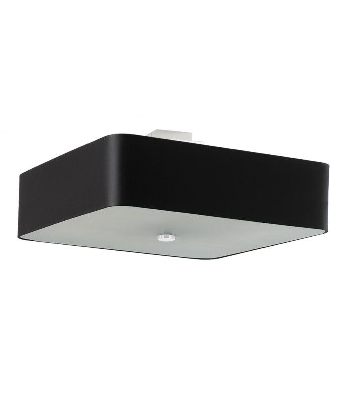 Square Flush Light Black 55cm E27-1