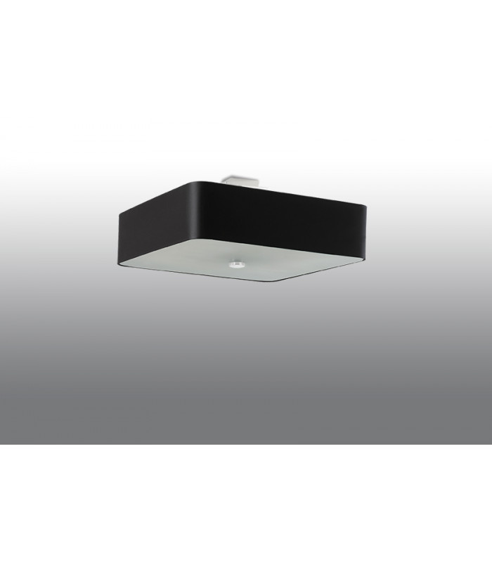 Square Flush Light Black 55cm E27-2