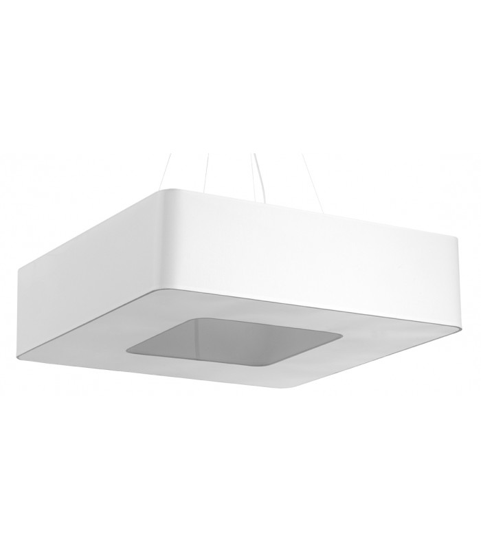 Square Pendant Light White 80cm E27-1