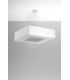 Square Pendant Light White 80cm E27-2