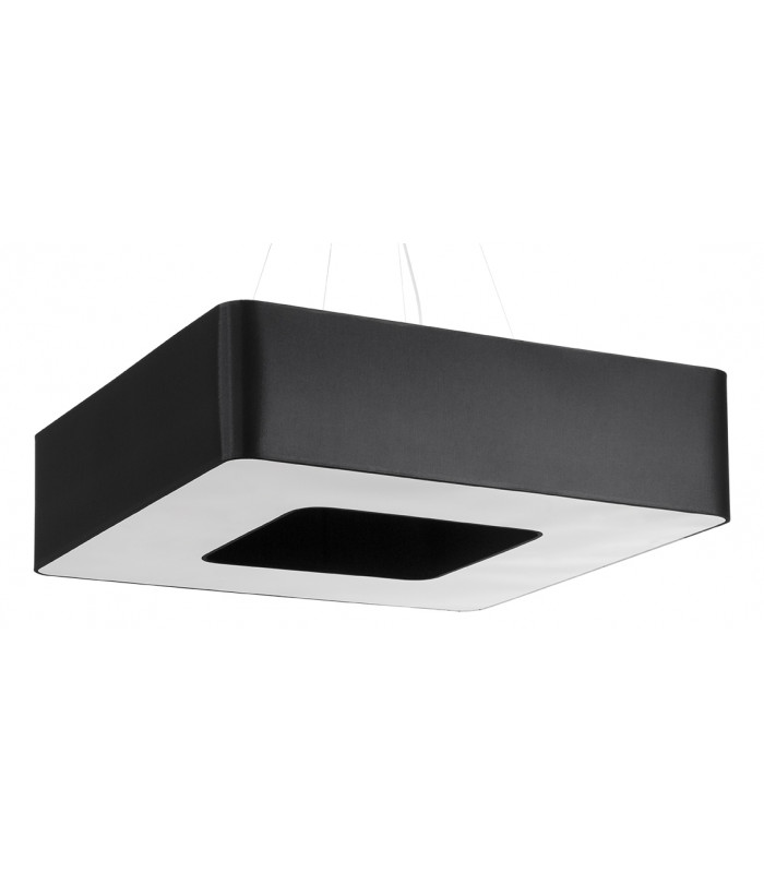 Square Pendant Light Black 80cm E27-1