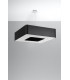 Square Pendant Light Black 80cm E27-2