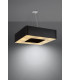 Square Pendant Light Black 80cm E27-3