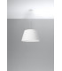 Cylindrical Pendant Light White 45cm E27-2