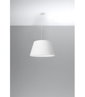 Cylindrical Pendant Light White 45cm E27-2