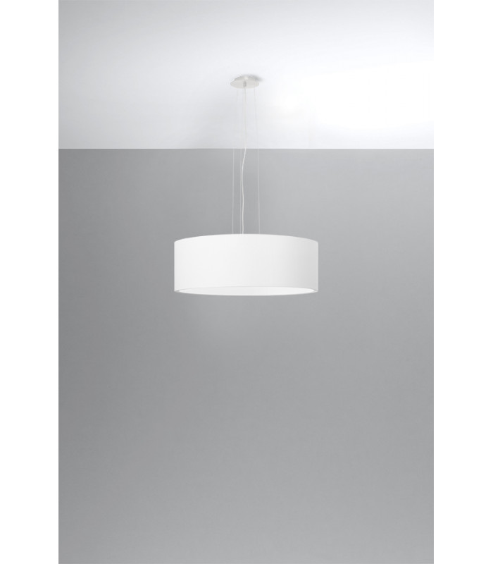 Cylindrical Pendant Light White 45cm E27-2