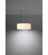Cylindrical Pendant Light White 45cm E27-3