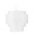 Cylindrical Multi Layered Pendant Light White 50cm E27-1
