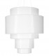 Cylindrical Multi Layered Pendant Light White 80cm E27-1