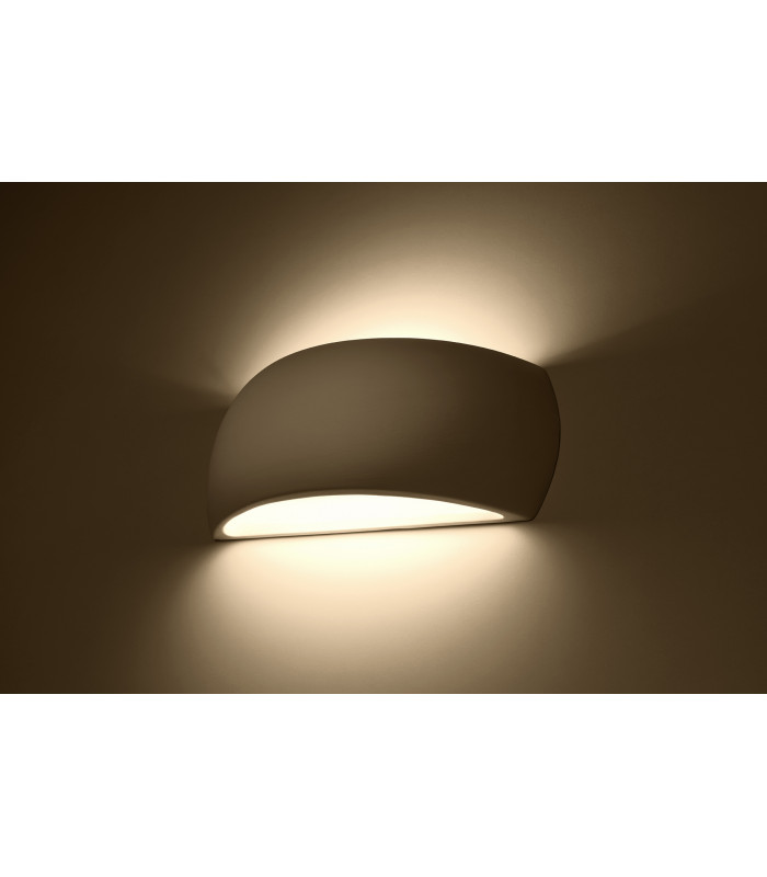 Up & Down Plaster Wall Lamp White G9-3