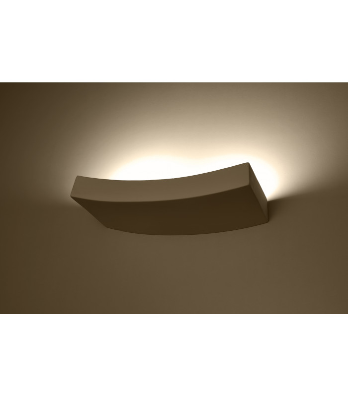 Plaster Uplighters Wall Lamp White G9-3
