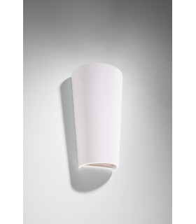 Up & Down Plaster Wall Lamp White E27-2