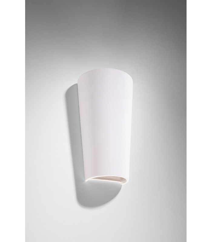 Up & Down Plaster Wall Lamp White E27-2