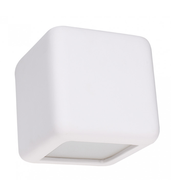 Up & Down Plaster Wall Lamp White E27-1
