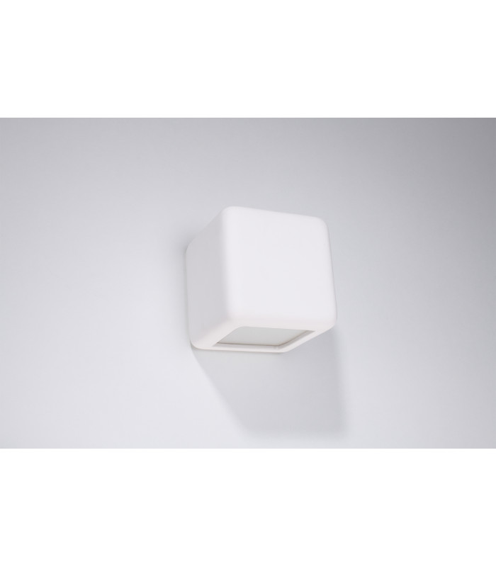 Up & Down Plaster Wall Lamp White E27-2
