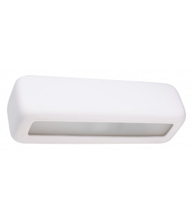Up & Down Plaster Wall Lamp White E27-1