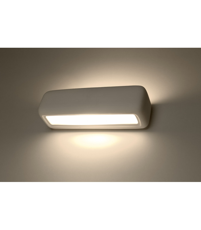 Up & Down Plaster Wall Lamp White E27-3