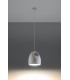 Dome Ceramic Pendant Light White E27-3