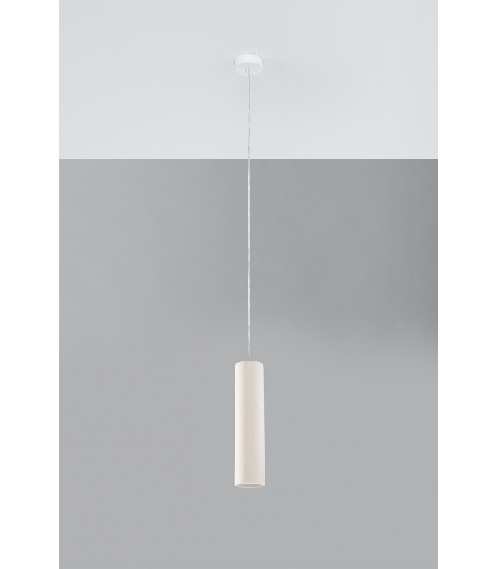 Slim Ceramic Pendant Light White GU10-2