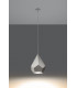 Ceramic Pendant Light White E27-3