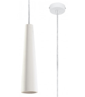 Slim Ceramic Pendant Light  White GU10-1