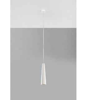 Slim Ceramic Pendant Light  White GU10-2