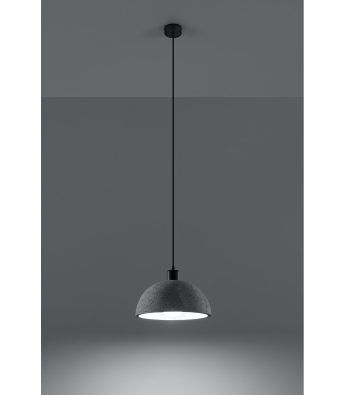 Dome Pendant Light Grey E27-3