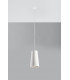 Dome Ceramic Pendant Light White E27-2