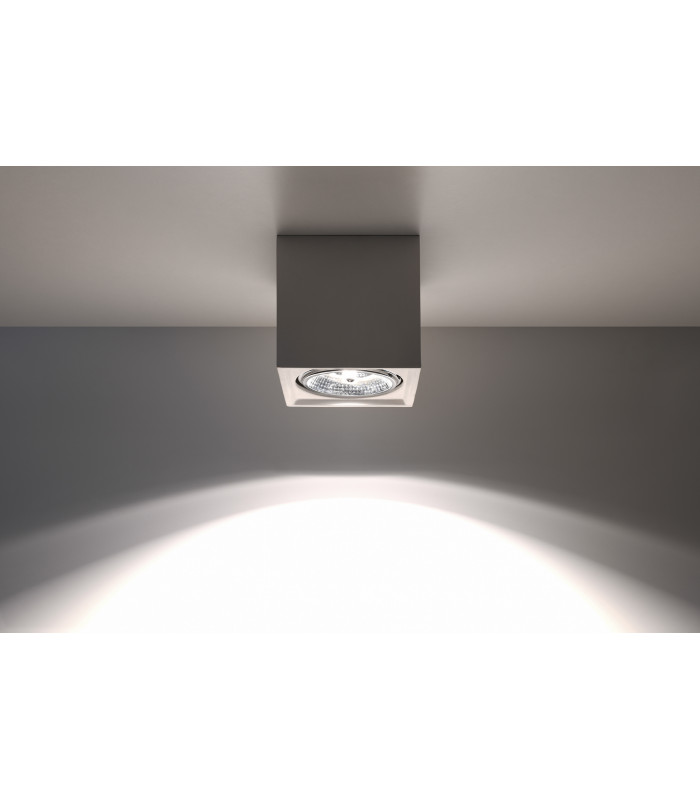 Surface Mounted Ceramic Downlights Wall Lamp White GU10/ES111-3