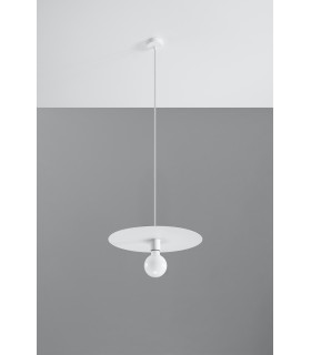 Dome Pendant Light White E27-2