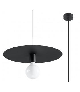 Dome Pendant Light Black E27-1