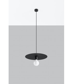 Dome Pendant Light Black E27-2