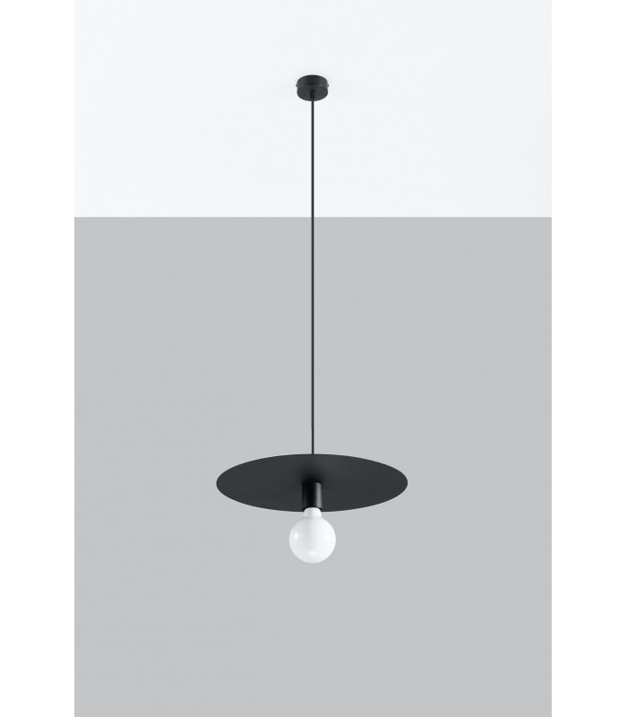 Dome Pendant Light Black E27-2