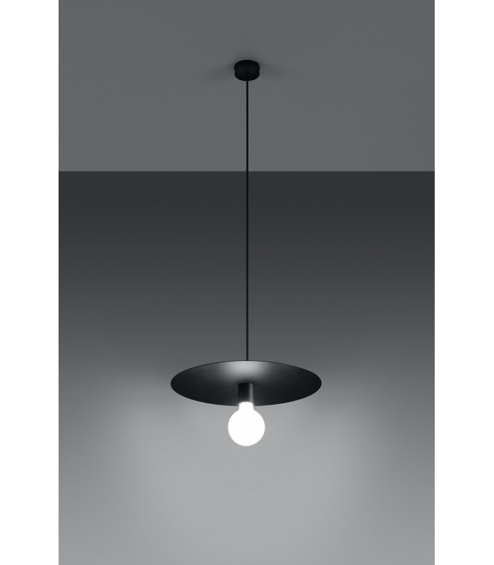 Dome Pendant Light Black E27-3