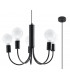 Multi Arm 5 Arm Pendant Light Black 5x E27-1