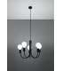 Multi Arm 5 Arm Pendant Light Black 5x E27-3