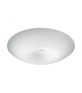 Patterned Glass Flush Light White 43cm E27-1