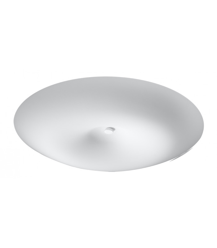 Patterned Glass Flush Light White 63cm E27-1