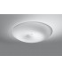 Patterned Glass Flush Light White 63cm E27-2